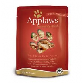 Applaws Cat Pouch Tuna Fillet & Prawn 70g